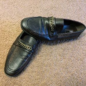 ASOS 10” Brown Faux Leather Loafers